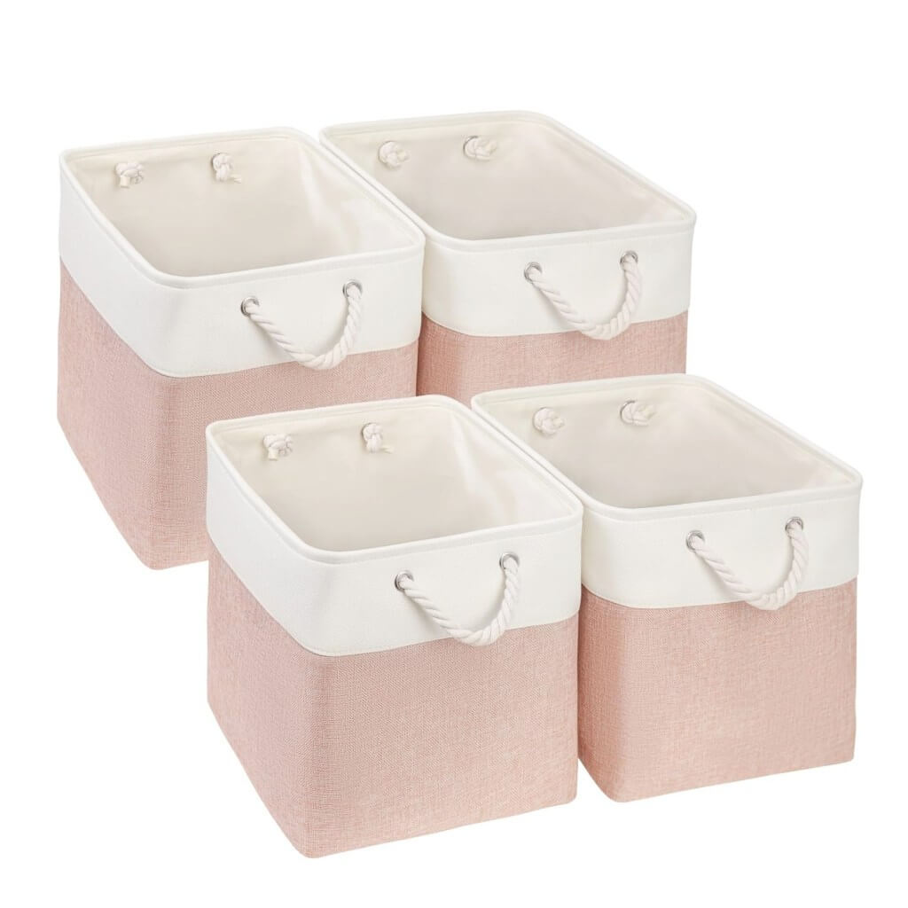 Storage Boxes | Canvas & EVA | Large 41.6L, 13"x15"x13"