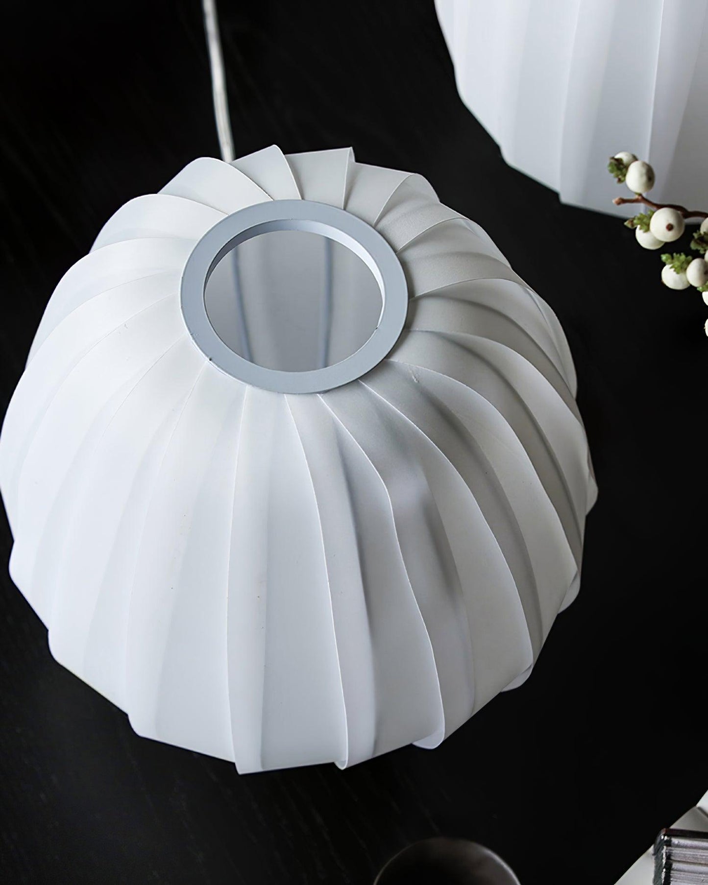 Minimalist Table Lamp | Wood & Fabric | White Shade, 30cm