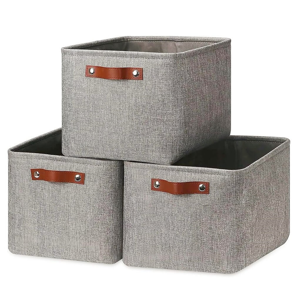 Storage Boxes | Canvas & EVA | Large 41.6L, 13"x15"x13"