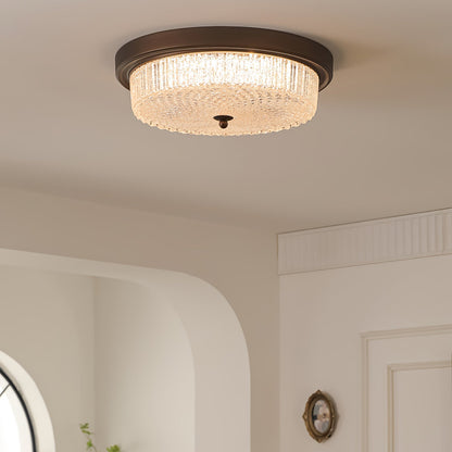 Fabula Ceiling Lamp | Vintage Bronze | Opaque Glass