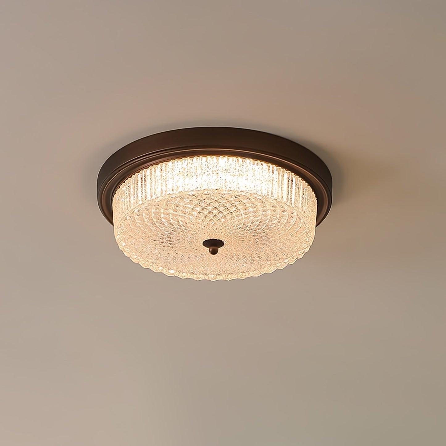 Fabula Ceiling Lamp | Vintage Bronze | Opaque Glass
