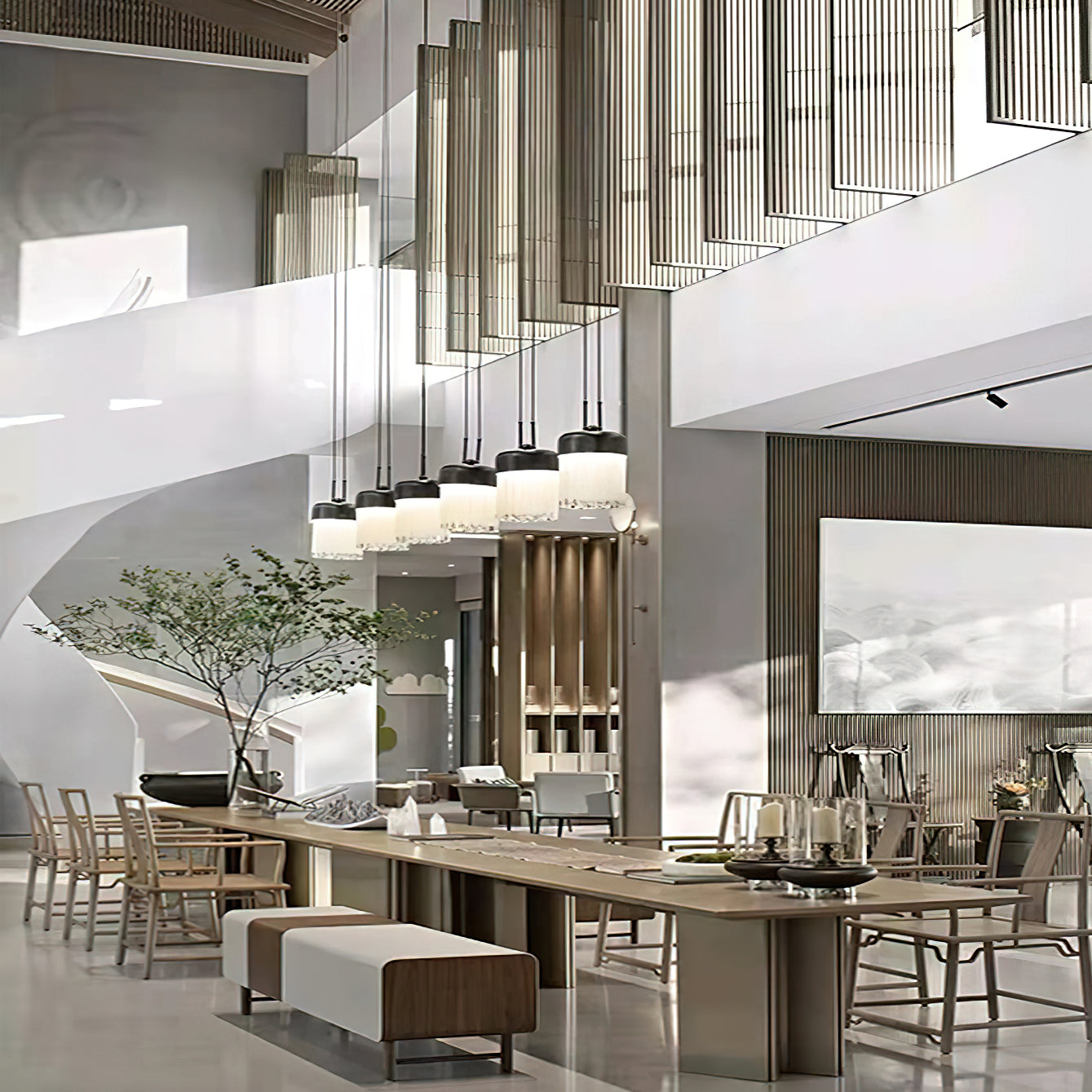 Felix Pendant Light | Black Metal & Frosted Glass | Adjustable Height