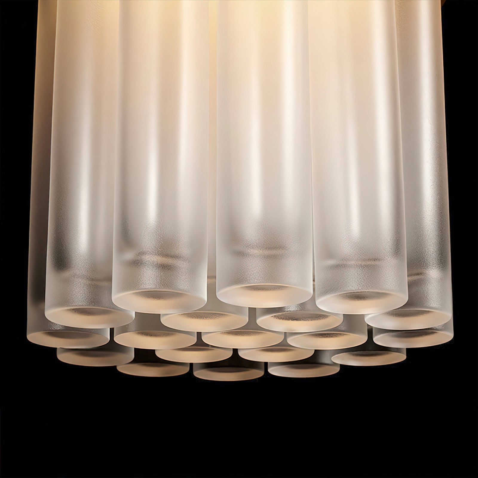 Felix Pendant Light | Black Metal & Frosted Glass | Adjustable Height