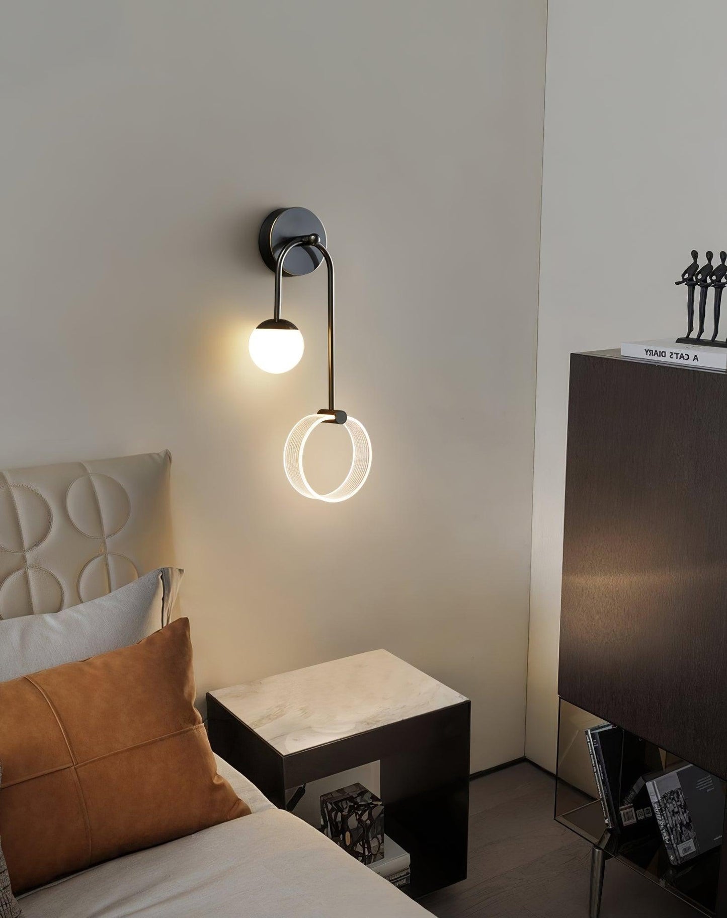 Ferra LED Wall Light | Brass, Acrylic, Aluminum | Set of 2