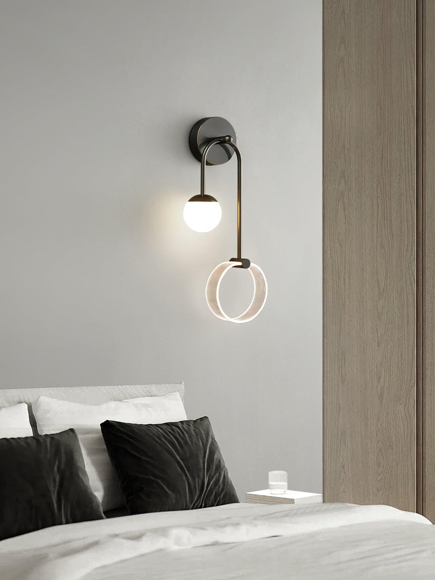 Ferra LED Wall Light | Brass, Acrylic, Aluminum | Set of 2