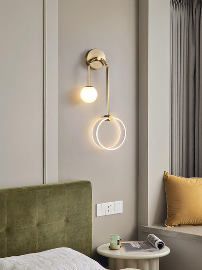 Ferra LED Wall Light | Brass, Acrylic, Aluminum | Set of 2