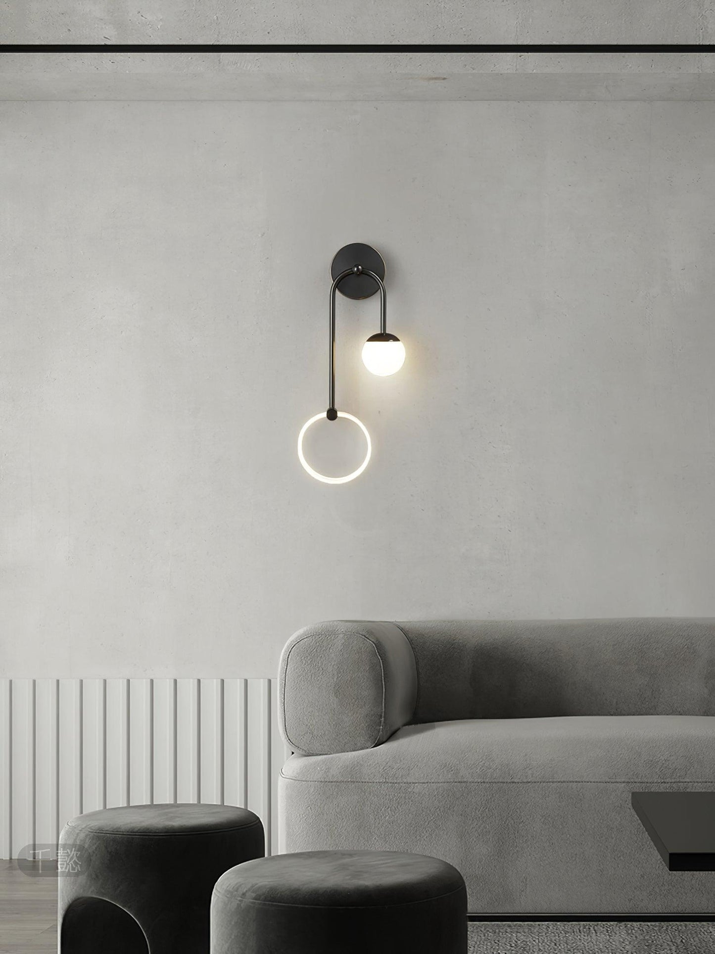 Ferra LED Wall Light | Brass, Acrylic, Aluminum | Set of 2
