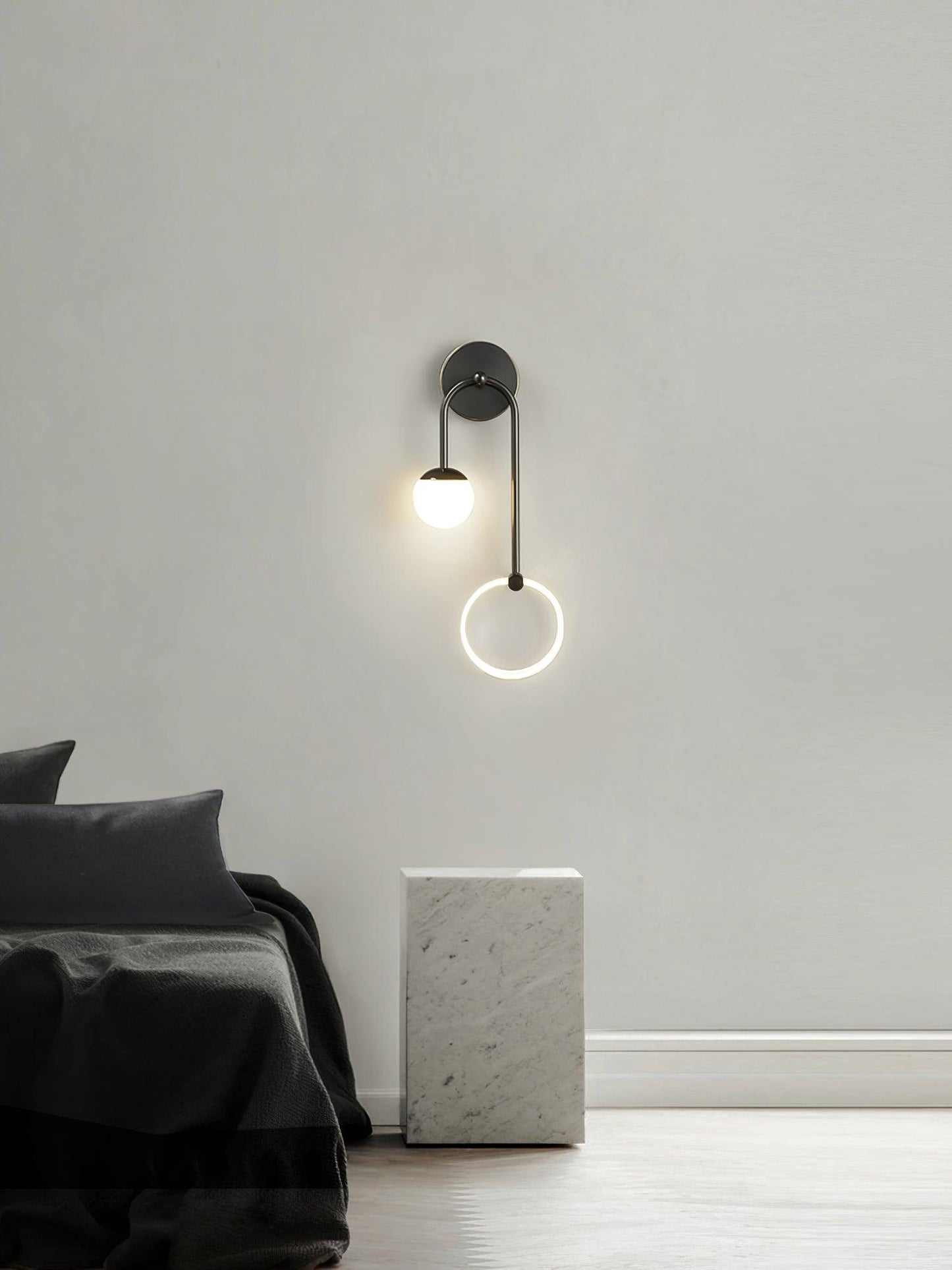 Ferra LED Wall Light | Brass, Acrylic, Aluminum | Set of 2