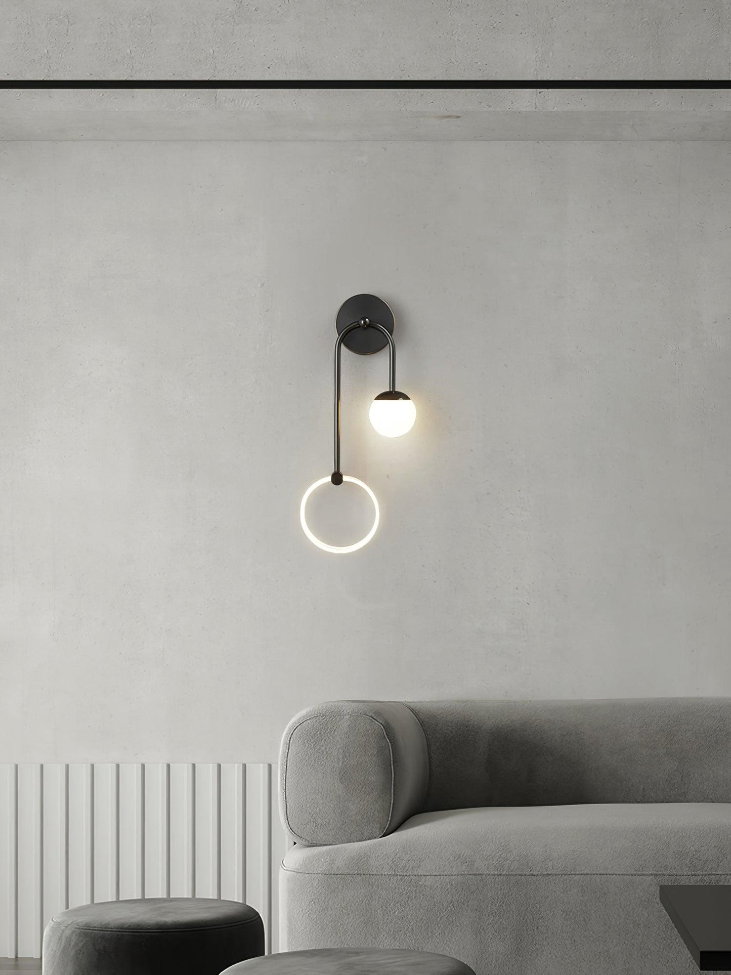 Ferra LED Wall Light | Brass, Acrylic, Aluminum | Set of 2