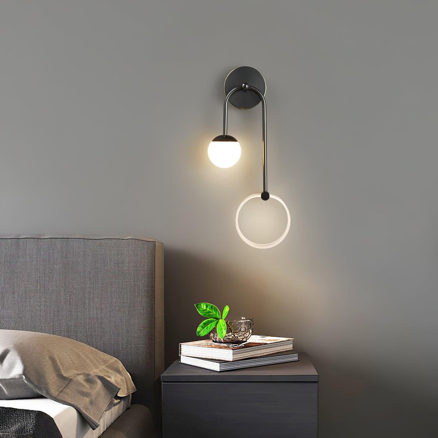 Ferra LED Wall Light | Brass, Acrylic, Aluminum | Set of 2