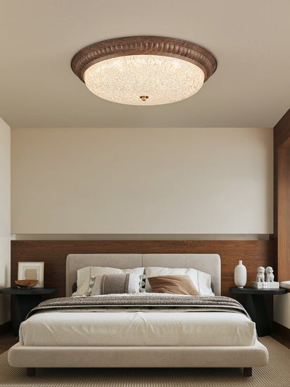 Ferrara Ceiling Light | Walnut Wood Grain | Acrylic