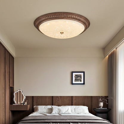 Ferrara Ceiling Light | Walnut Wood Grain | Acrylic