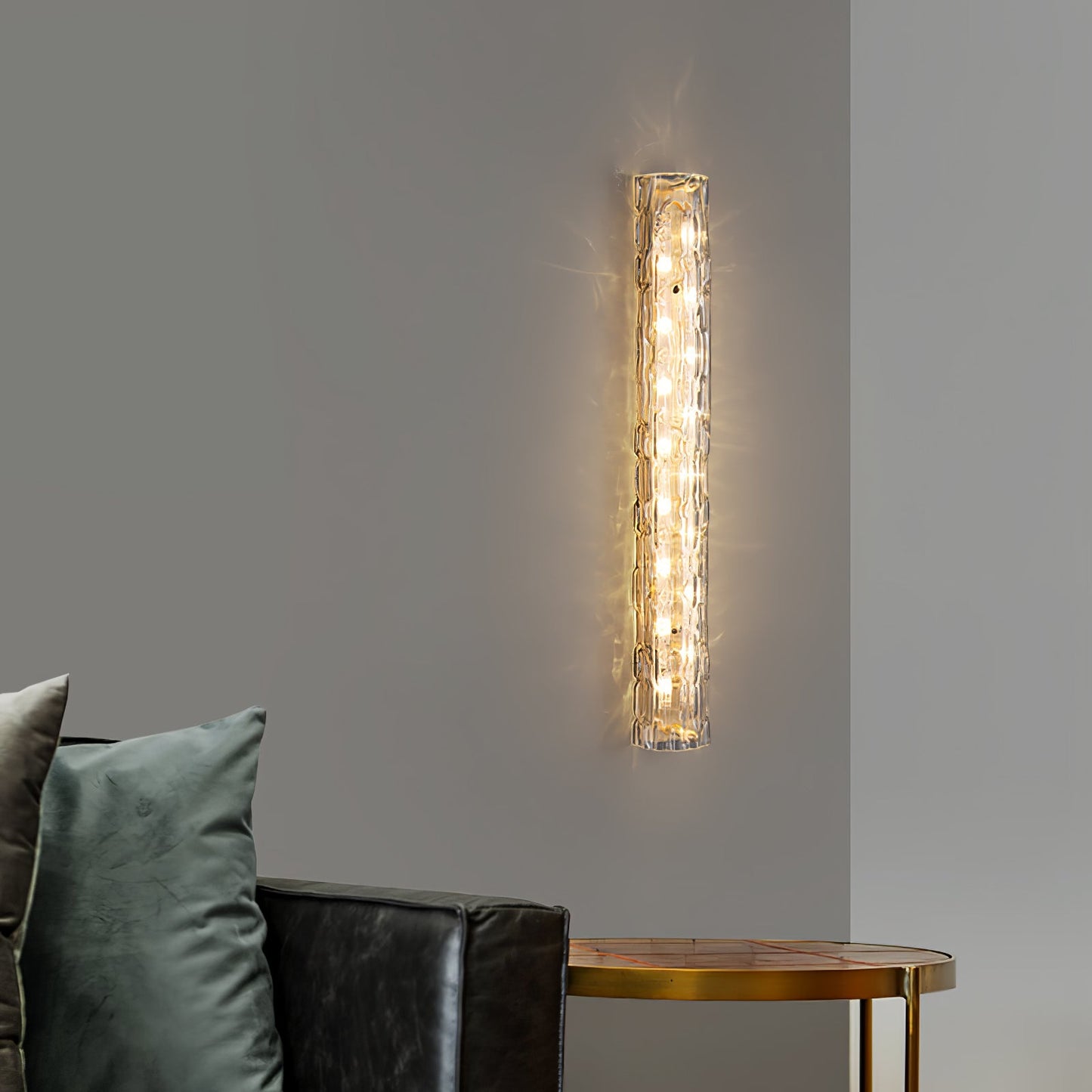 Fine Art Sconce | Glass Shade | Gold