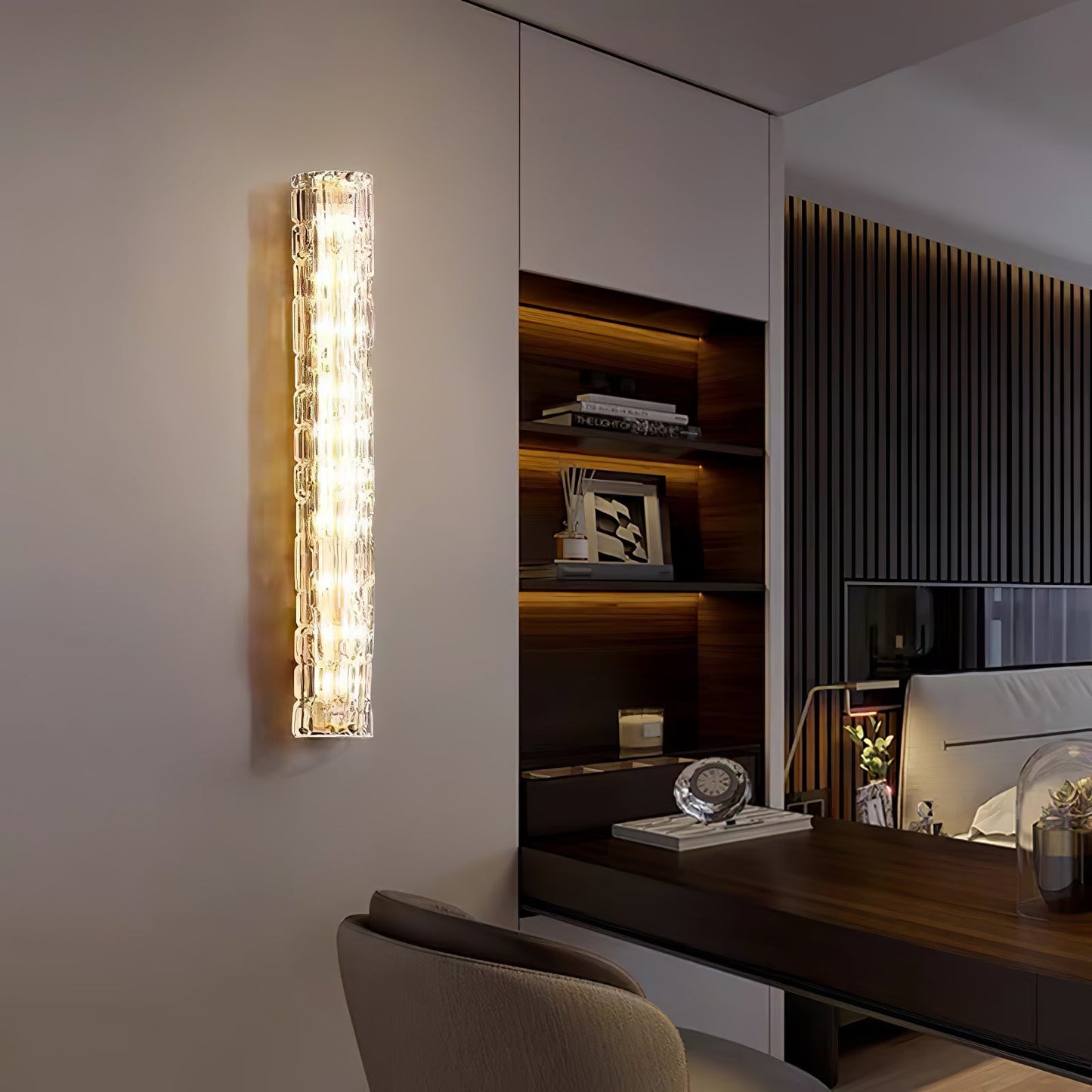 Fine Art Sconce | Glass Shade | Gold