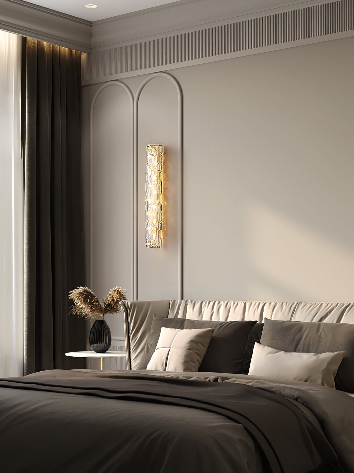 Fine Art Sconce | Glass Shade | Gold