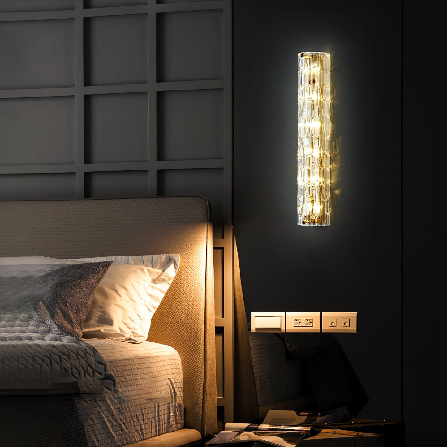 Fine Art Sconce | Glass Shade | Gold