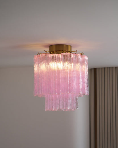 Fiora Ceiling Lamp | Murano Glass | Pink
