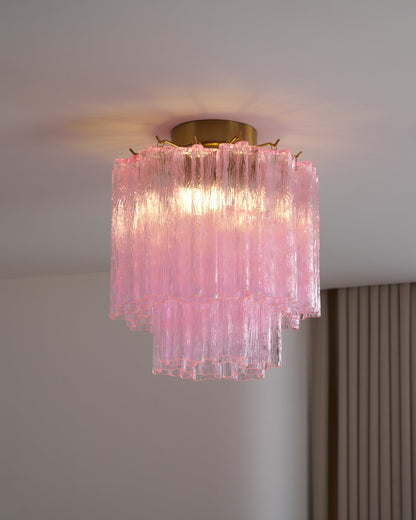 Fiora Ceiling Lamp | Murano Glass | Pink