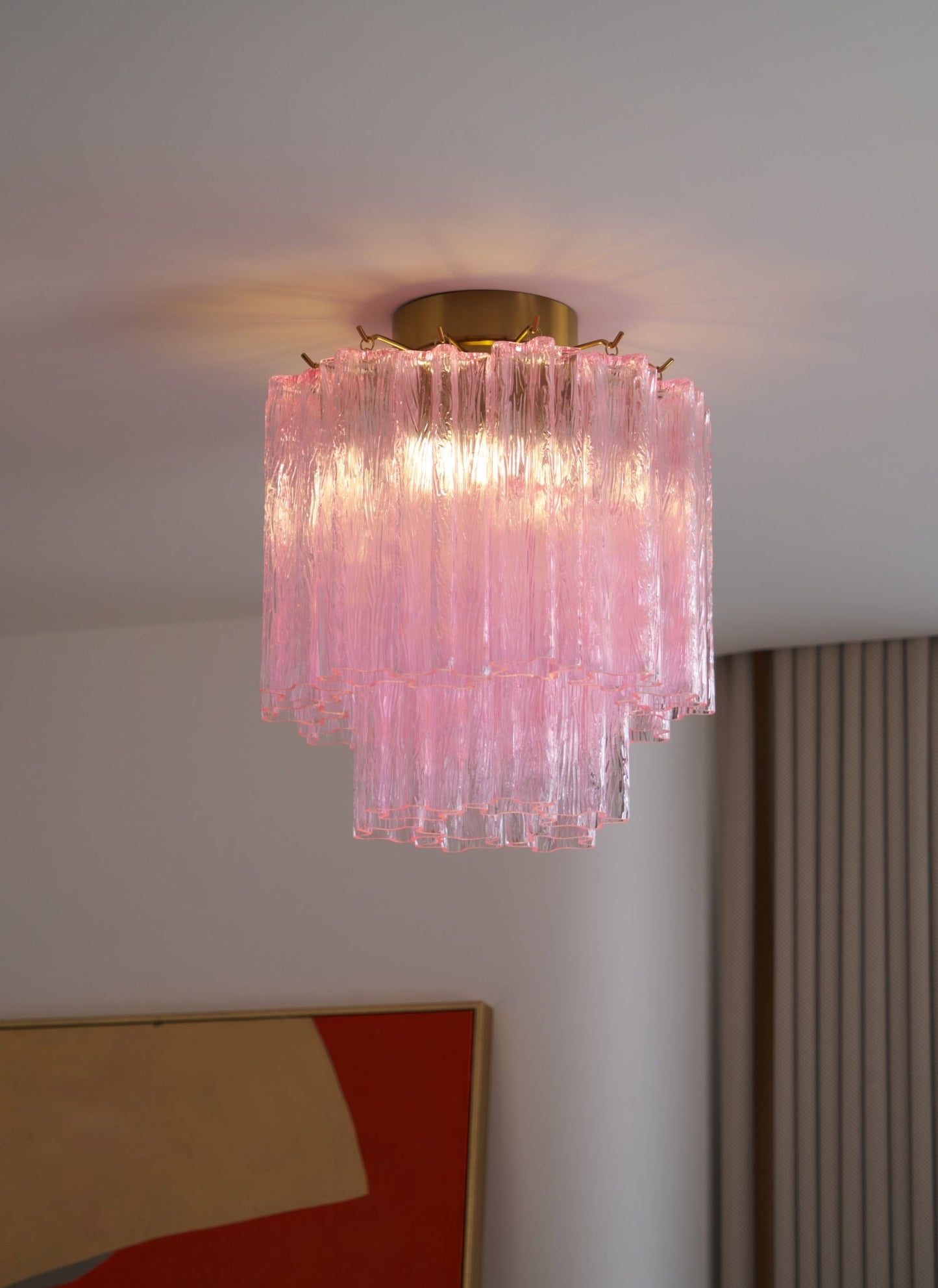 Fiora Ceiling Lamp | Murano Glass | Pink