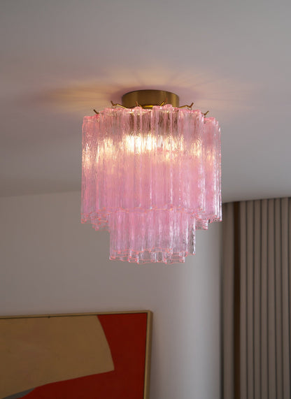 Fiora Ceiling Lamp | Murano Glass | Pink
