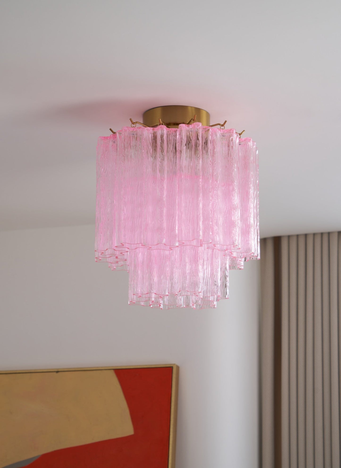 Fiora Ceiling Lamp | Murano Glass | Pink
