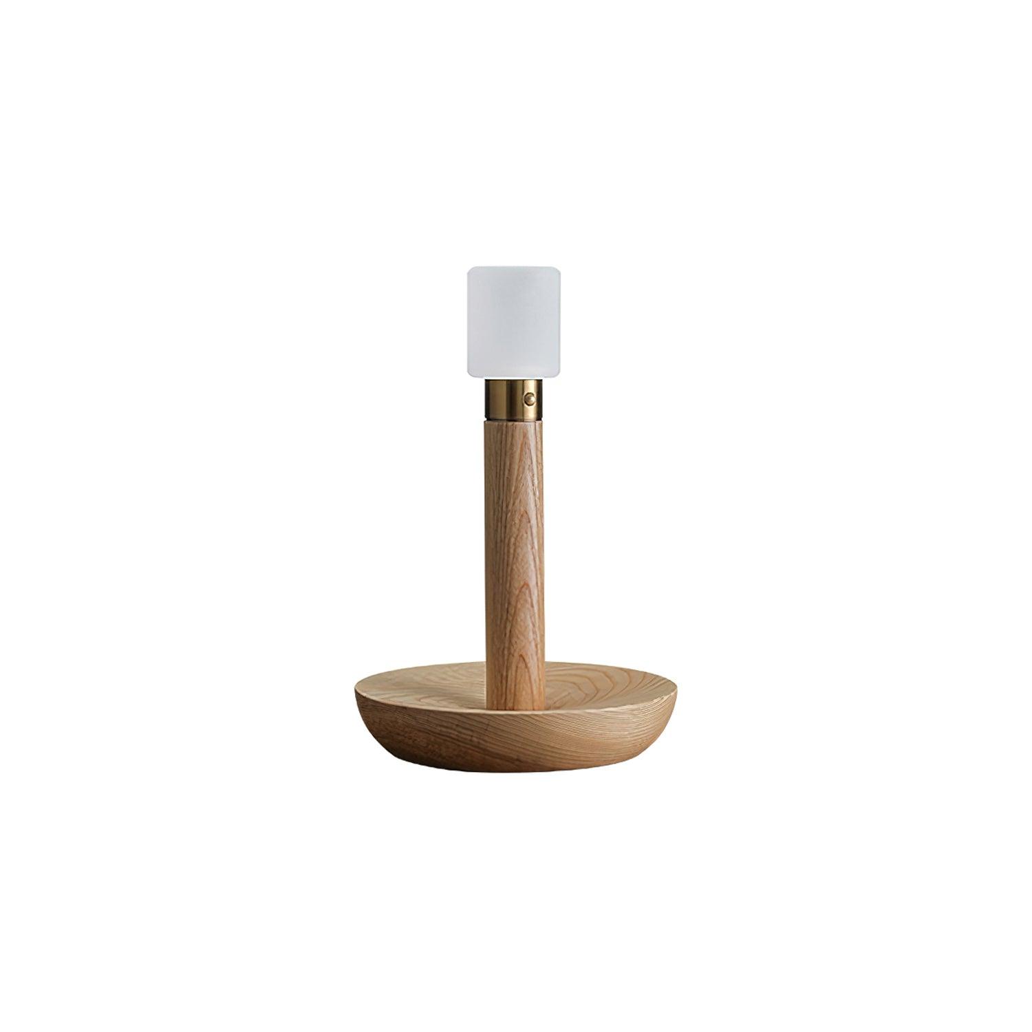 Fire Stick Table Lamp | Solid Wood | Black