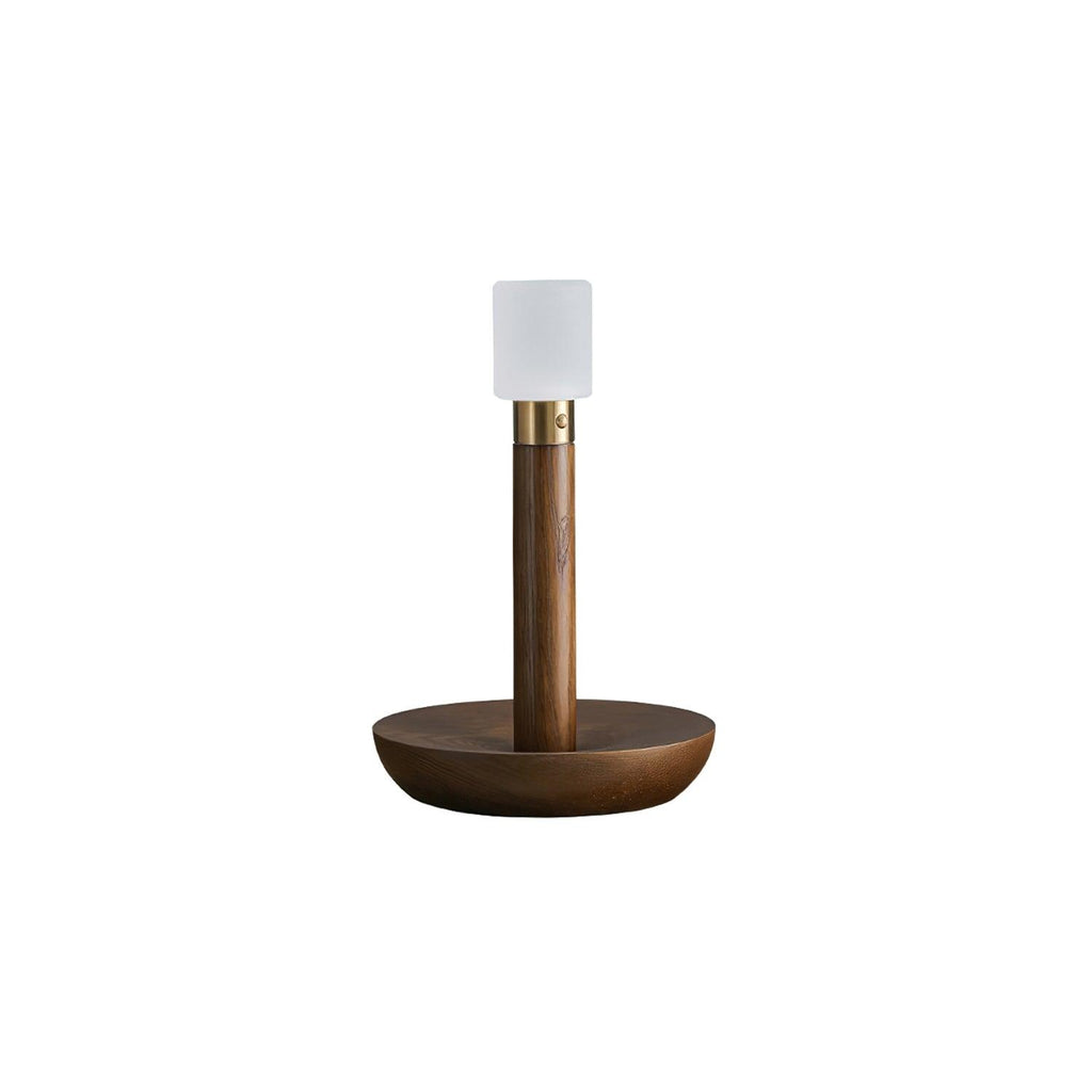 Fire Stick Table Lamp | Solid Wood | Black
