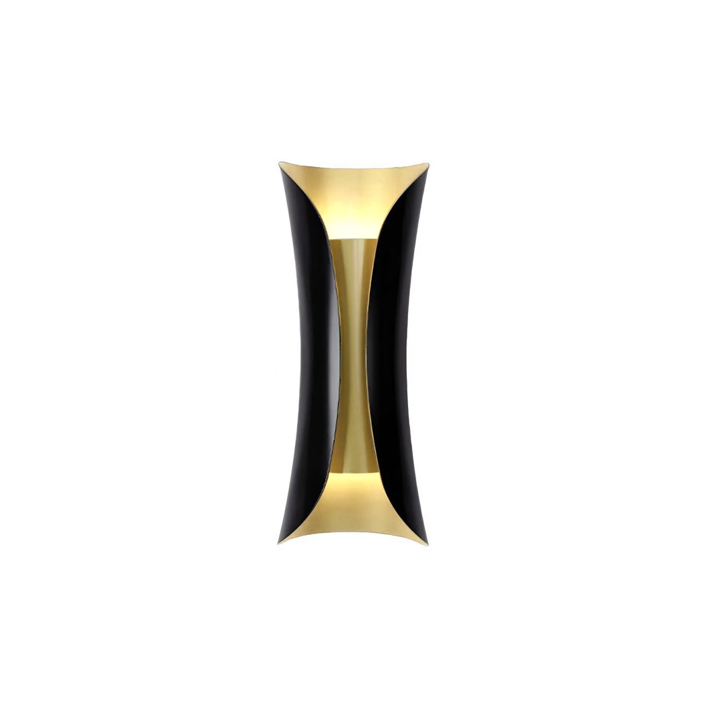 Flame Art Wall Sconce | Metal, Iron, Aluminum | Gold & Black