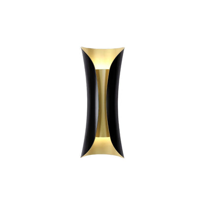 Flame Art Wall Sconce | Metal, Iron, Aluminum | Gold & Black