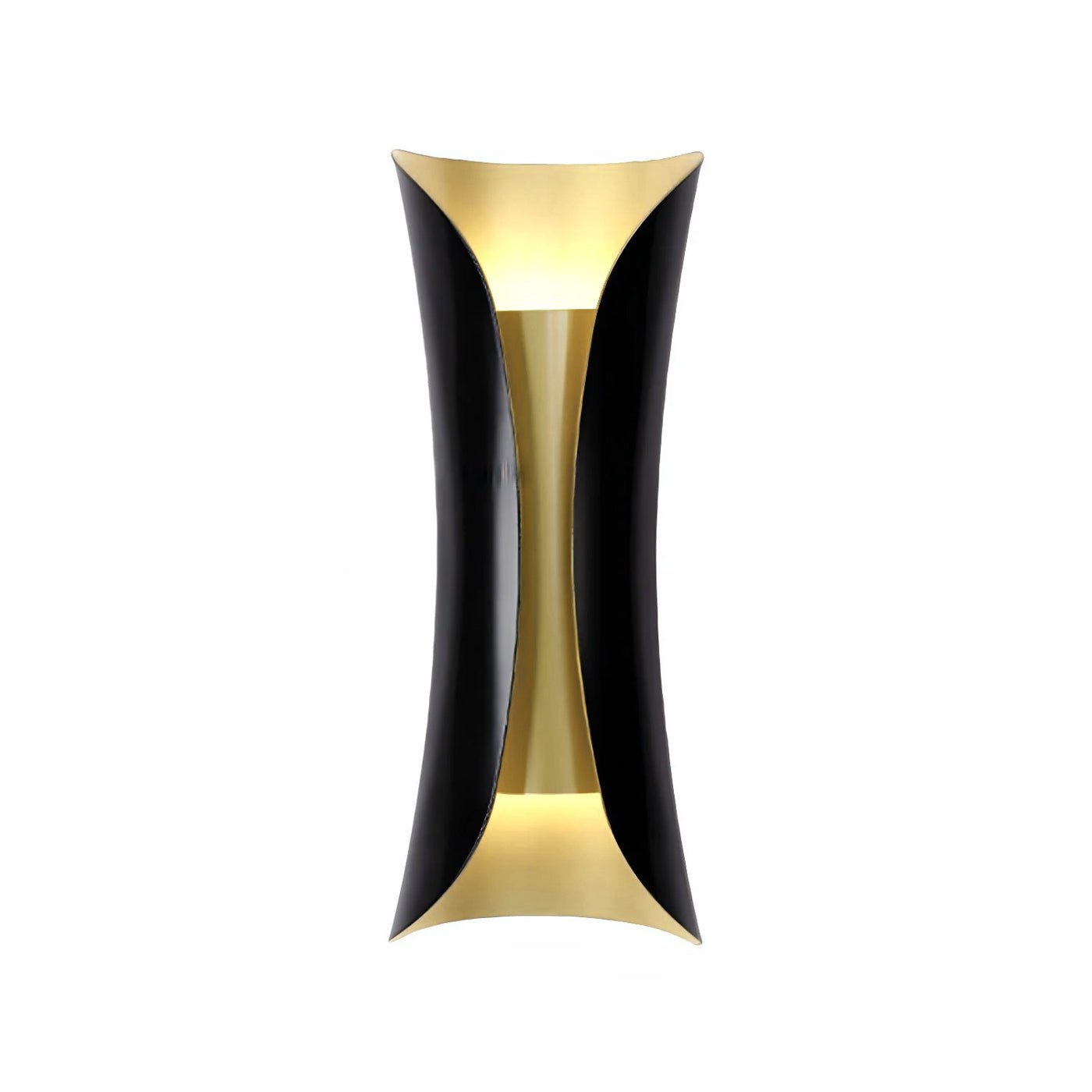 Flame Art Wall Sconce | Metal, Iron, Aluminum | Gold & Black