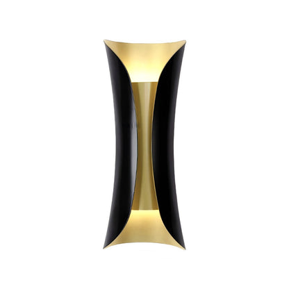 Flame Art Wall Sconce | Metal, Iron, Aluminum | Gold & Black