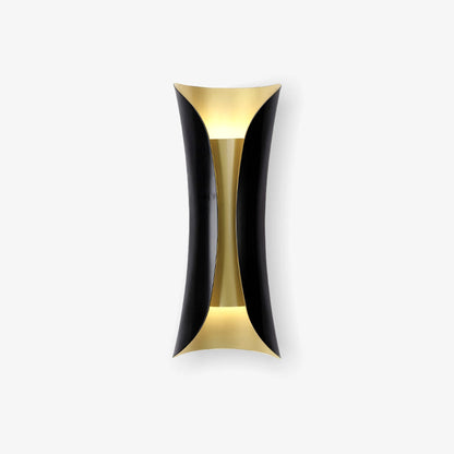 Flame Art Wall Sconce | Metal, Iron, Aluminum | Gold & Black