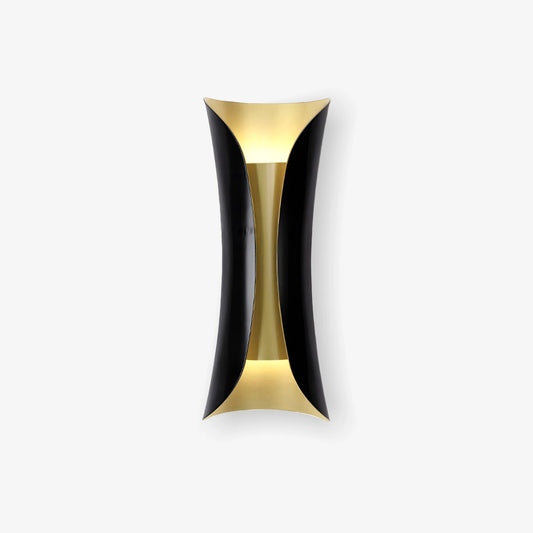 Flame Art Wall Sconce | Metal, Iron, Aluminum | Gold & Black