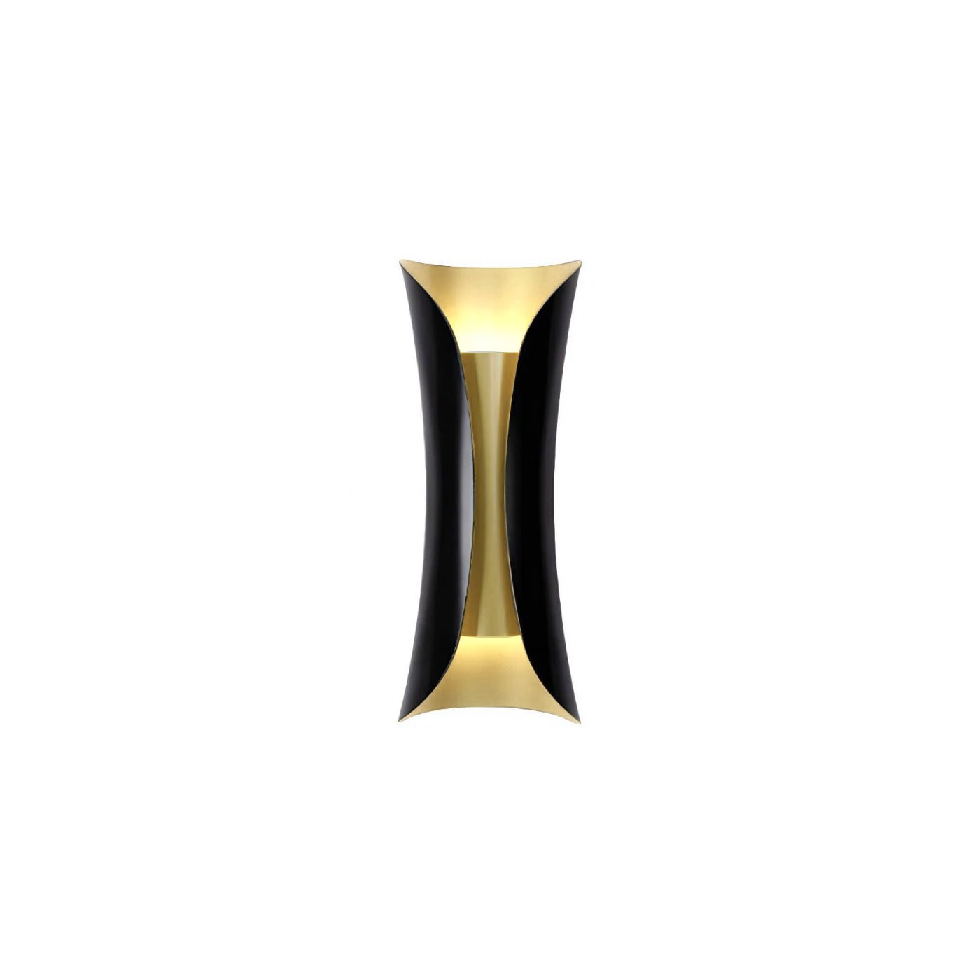 Flame Art Wall Sconce | Metal, Iron, Aluminum | Gold & Black