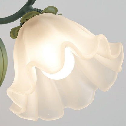 Flared Wall Sconce | Metal & Glass | Green | Set of 2