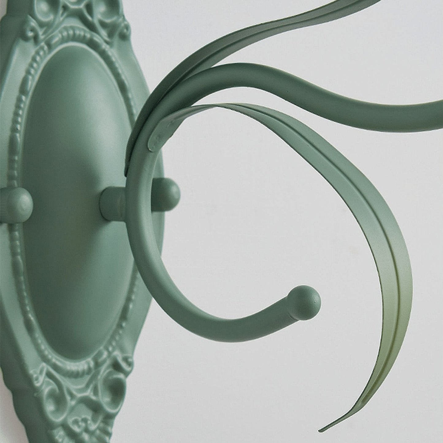Flared Wall Sconce | Metal & Glass | Green | Set of 2