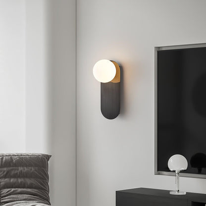 Globe Wall Sconce | Brass & Glass | Set of 2