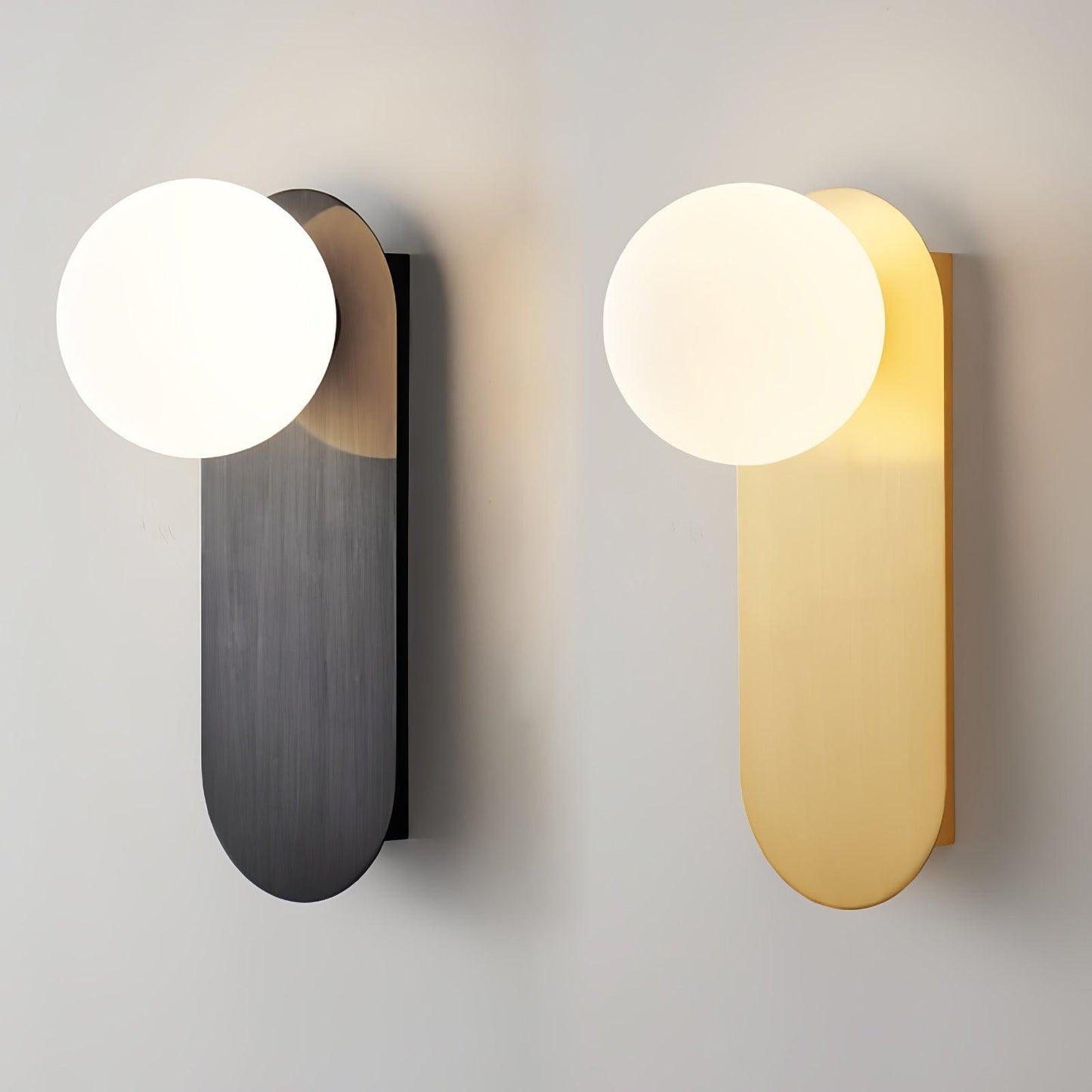 Globe Wall Sconce | Brass & Glass | Set of 2