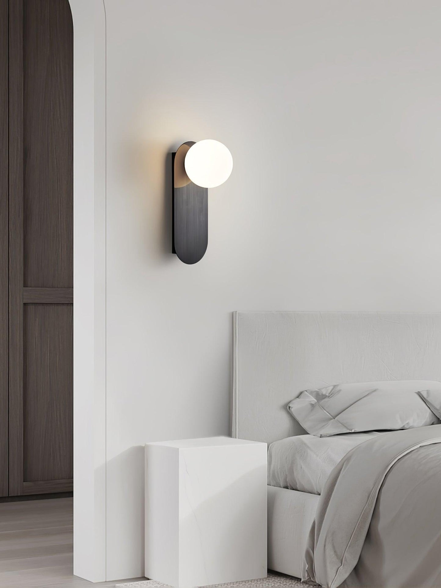 Globe Wall Sconce | Brass & Glass | Set of 2