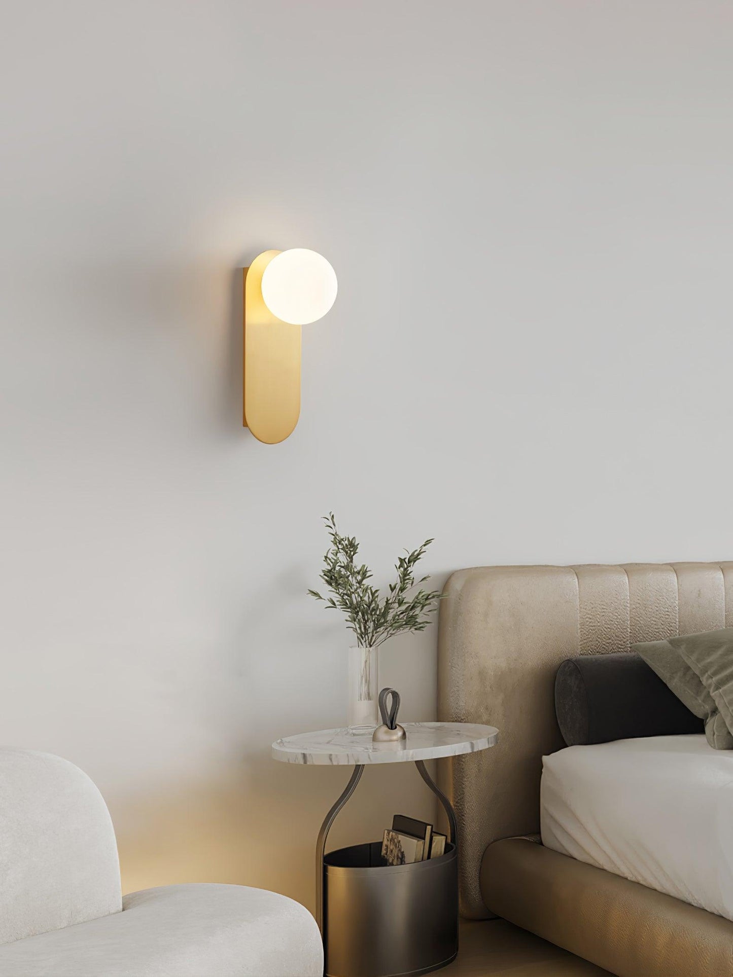 Globe Wall Sconce | Brass & Glass | Set of 2