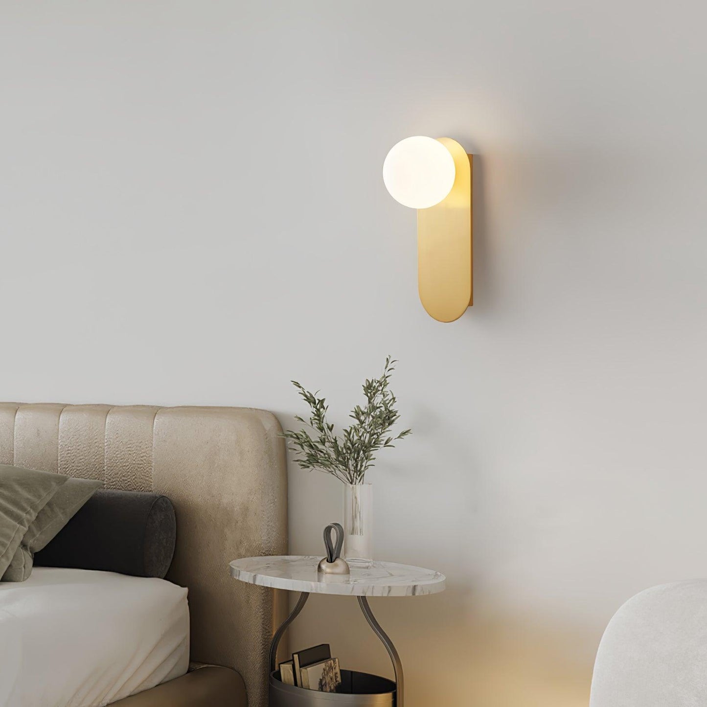 Globe Wall Sconce | Brass & Glass | Set of 2