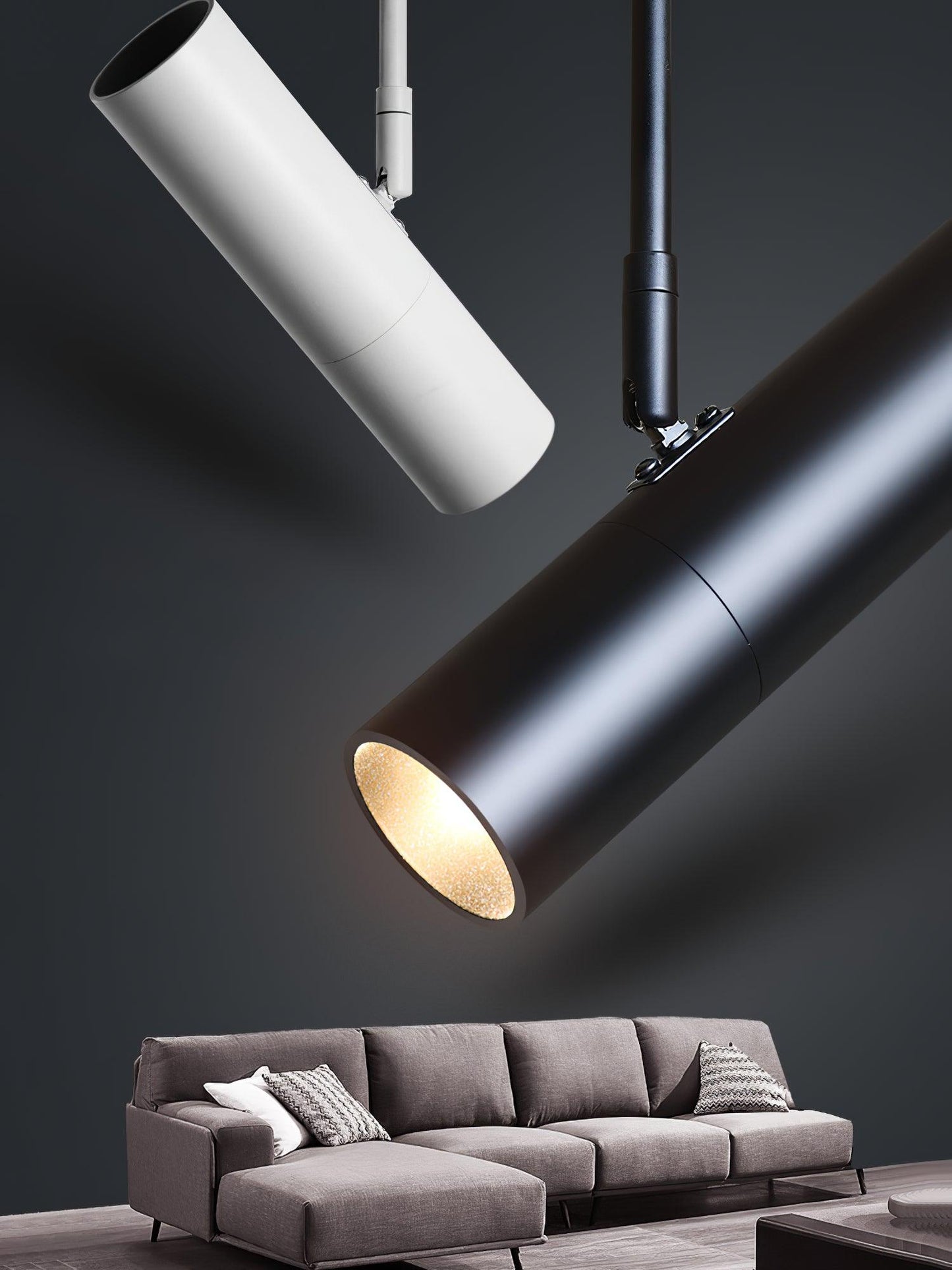 Flatspot Ceiling Light | Aluminum | Black or White