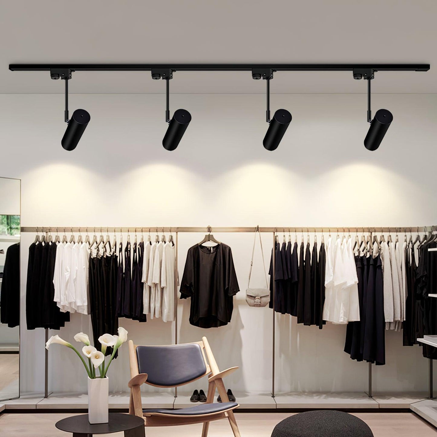 Flatspot Ceiling Light | Aluminum | Black or White