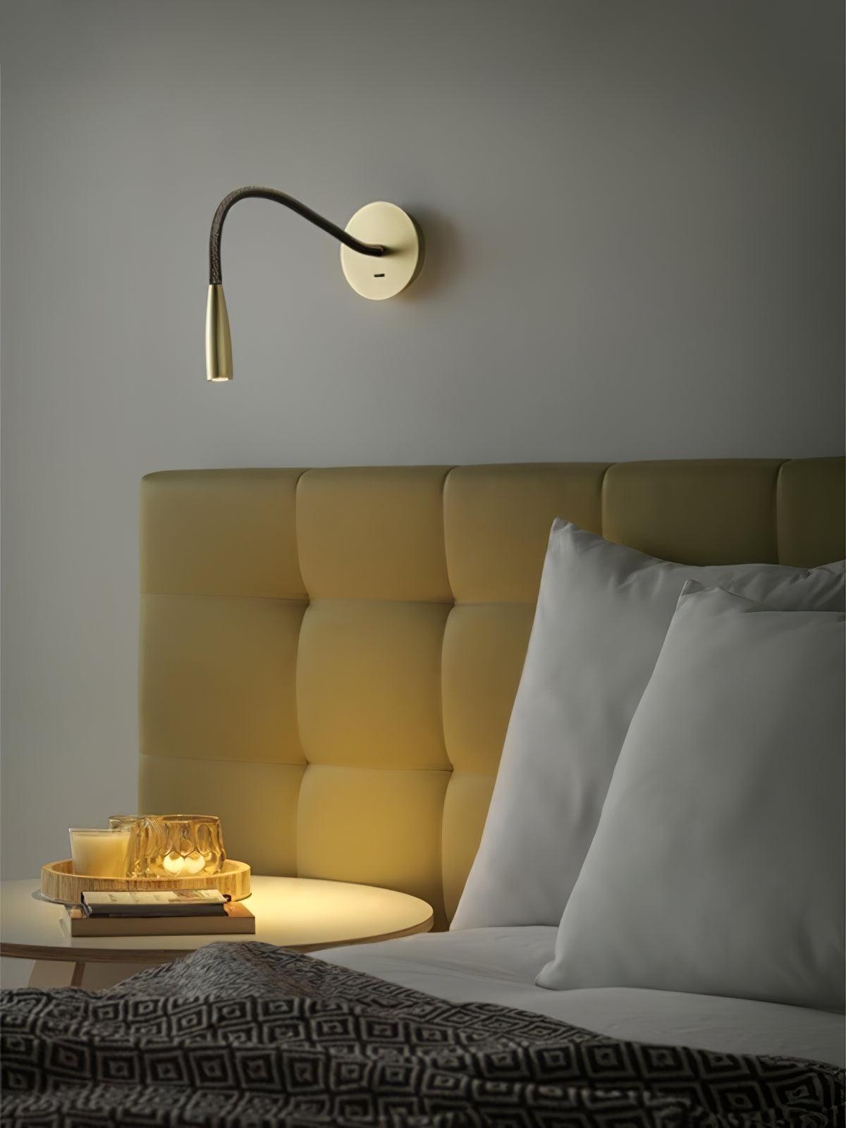 Flexi Hose Wall Light Sconce | Metal & Aluminum | Gold & Brushed Bronze | Set of 2