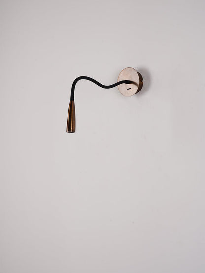 Flexi Hose Wall Light Sconce | Metal & Aluminum | Gold & Brushed Bronze | Set of 2