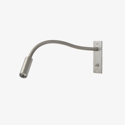 Gooseneck Wall Lamp | Metal | Black, Brushed Bronze, Sand Nickel