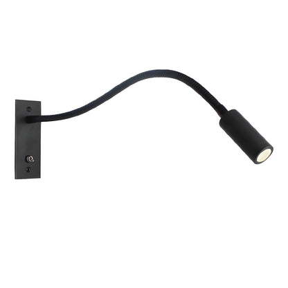 Gooseneck Wall Lamp | Metal | Black, Brushed Bronze, Sand Nickel