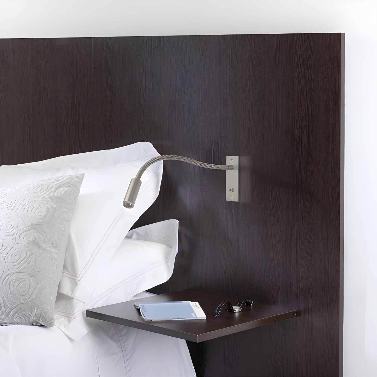 Gooseneck Wall Lamp | Metal | Black, Brushed Bronze, Sand Nickel
