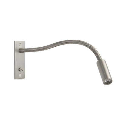 Gooseneck Wall Lamp | Metal | Black, Brushed Bronze, Sand Nickel