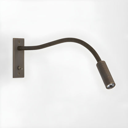 Gooseneck Wall Lamp | Metal | Black, Brushed Bronze, Sand Nickel
